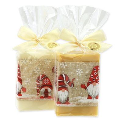 Sheep milk soap 150g decorated with a ribbon in a cellophane, Classic/Swiss pine 