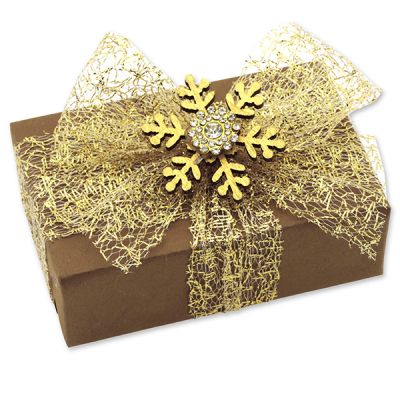 Schafmilchseife eckig 150g "Geschenkpäckchen", Zirbe 